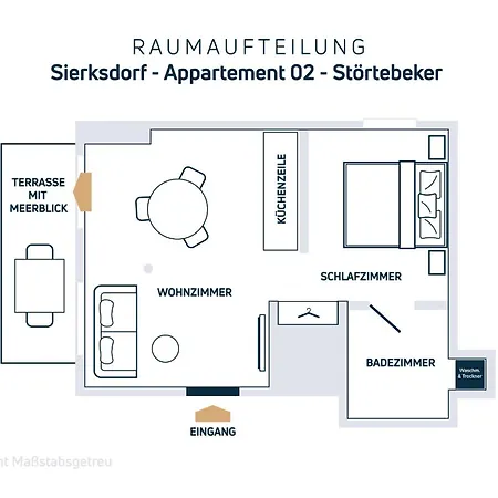 Gemuetliche Mit Meerblick Und Terrasse - Nur 50 Meter Zum Inklusive Parkplatz Und Fahrradunterstellplatz * 지르크도르프
